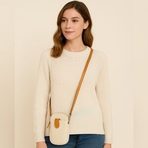 Divina Firenze Italian Leather Mini Crossbody / Phone Bag